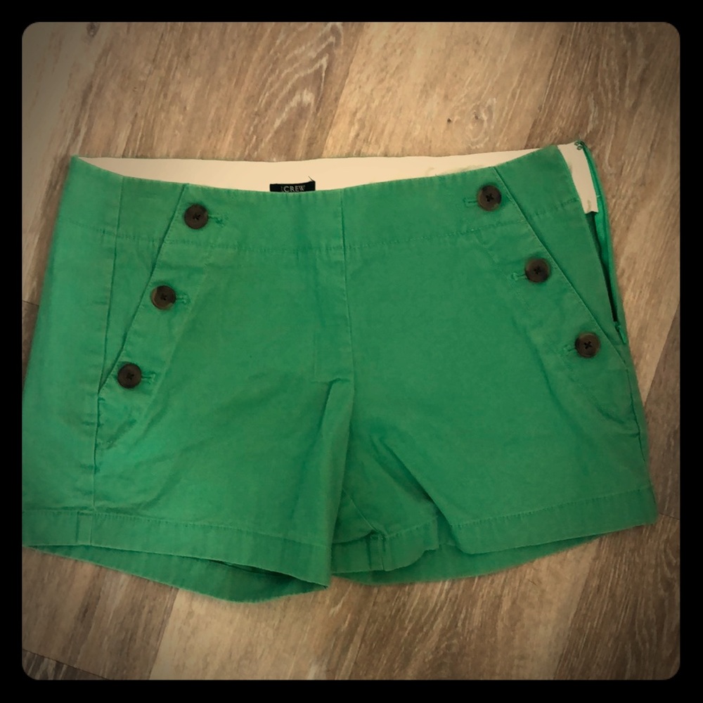 Green short shorts
